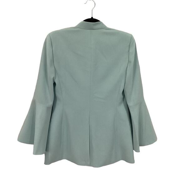 Alice + Olivia Skye Trumpet Sleeve Boyfriend Blazer In Powder Blue Size Small - Picture 8 of 15